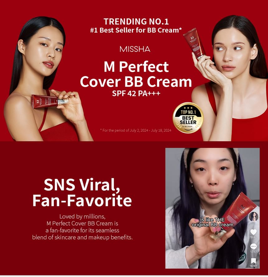 MISSHA M Perfect Cover BB Cream — product detail 1